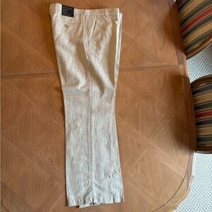 Banana Republic Men's Light Linen/Cotton Khaki Chinos